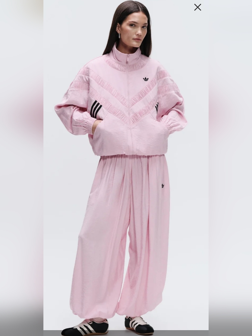 adidas Originals ※ASOS track jacket with applique in pink nllo mix